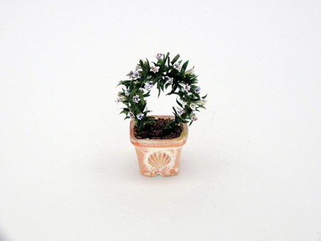 Handmade 12th/1 inch scale Dollshouse miniature Jasmine Hoop (image for) Handmade 12th/1 inch scale Dollshouse miniature Jasmine Hoop